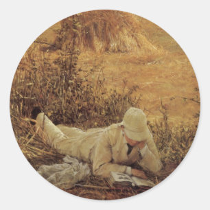 94 Degrees in the Shade, Sir Lawrence Alma Tadema Classic Round Sticker