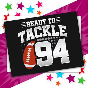 94 Year Old Tackle Football Party 94th Birthday Postcard