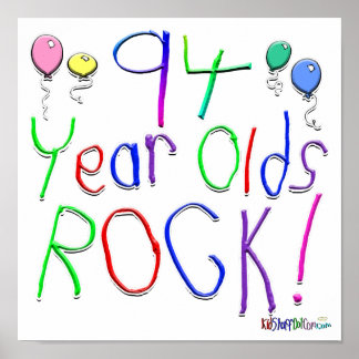 94 Year Olds Rock ! Poster