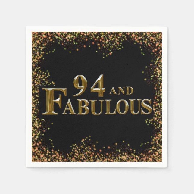 94th Birthday  Napkin (Front)