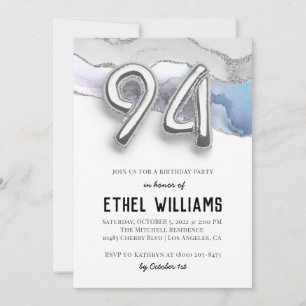 94th Birthday Party Invitation