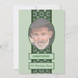 94th Birthday Party Invitation Add a Picture and