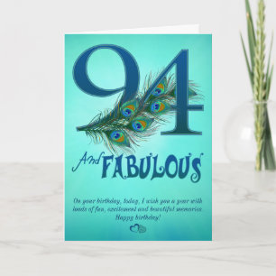 94th Birthday template Cards