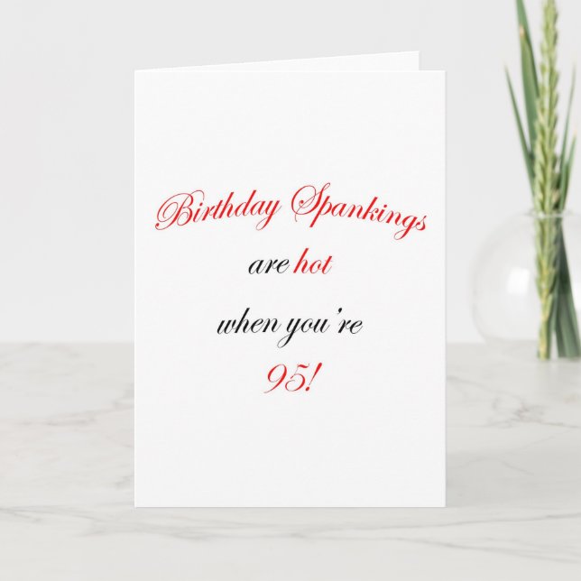 95 Birthday Spankings Card (Front)