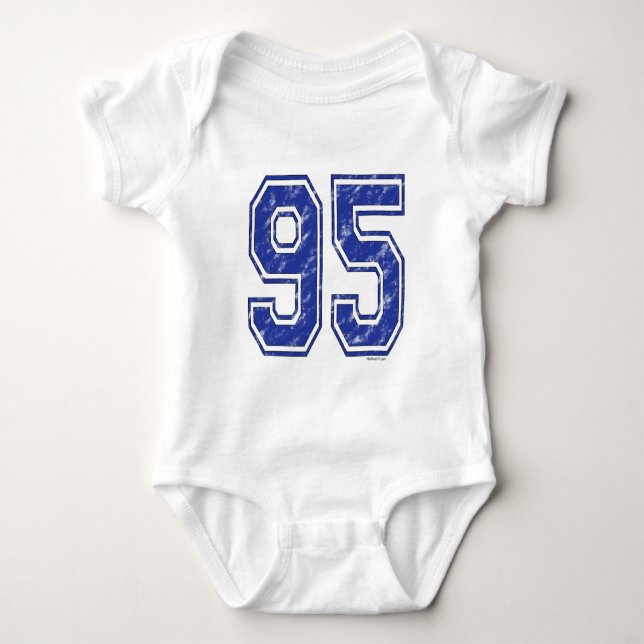 95 Custom Jersey Baby Bodysuit (Front)