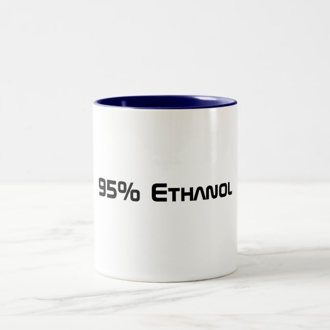 95% Ethanol Two-Tone Coffee Mug (Center)