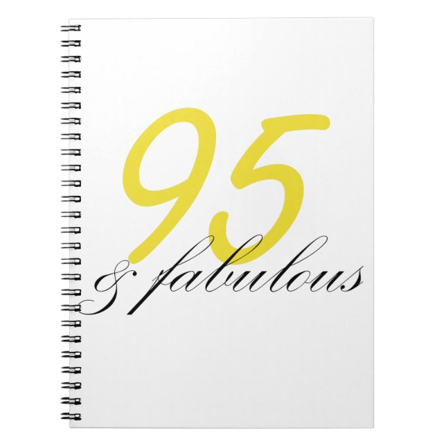 95 & Fabulous Notebook (Front)