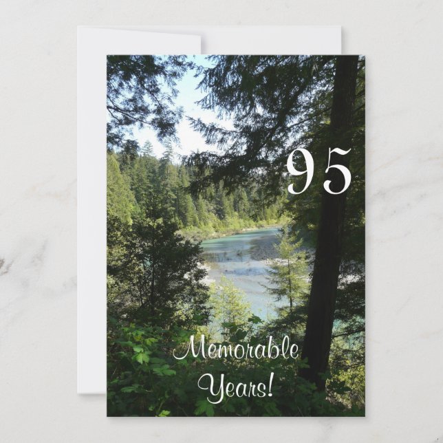95 Memorable Years/Birthday Celebration-Lakeview Invitation (Front)