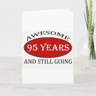 95 years old birthday designs card