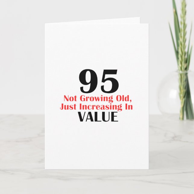 95 years old birthday designs card (Front)