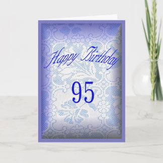 95 years old Happy Birthday Card