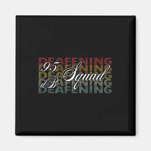 95dB Squad Hand sign language hearing loss awarene Magnet