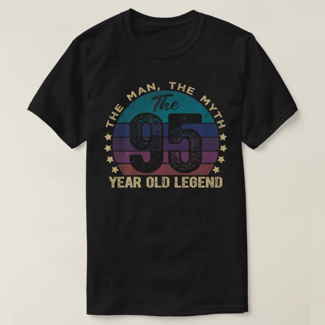 95th Birthday 95 Year Old GiftsLimited Edition  T-Shirt (Design Front)
