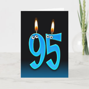 95th Birthday Candles Card