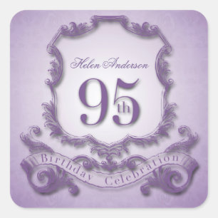 95th Birthday Celebration Personalised Stickers
