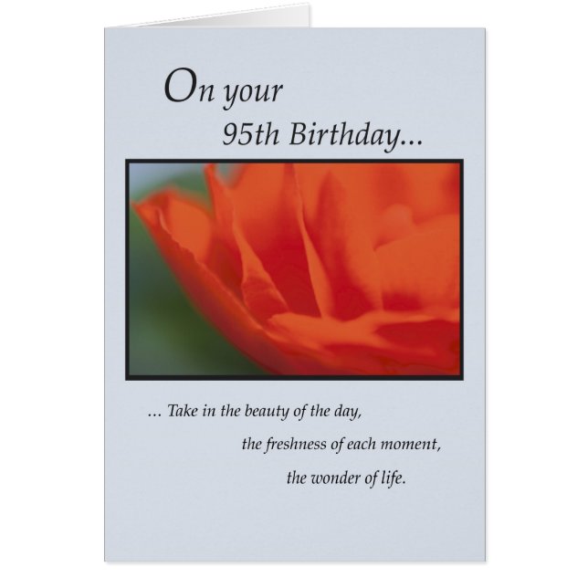 95th Birthday Flower (Front)