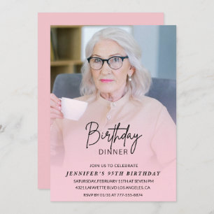95th birthday invitations Birthday Dinner Photo