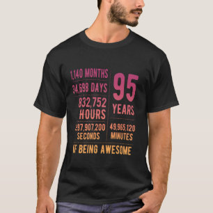 95th Birthday Men Women Funny 95 Years Old T-Shirt