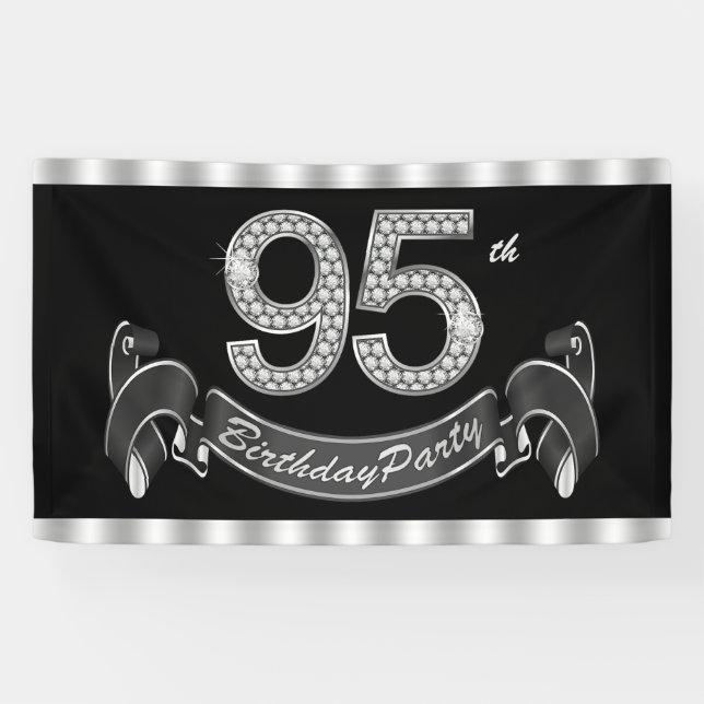 95th Birthday Party Banner (Horizontal)