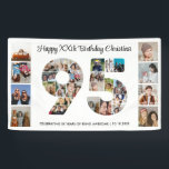 95th Birthday Party Number 95 Photo Collage Banner<br><div class="desc">Mark ninety five years of wonderful memories and adventures with this captivating 95th Birthday Number Photo Collage. This customisable template is the perfect blend of creativity and sentiment, allowing you to create a truly memorable gift for your loved one's special day. Capture the essence of incredible years in a single...</div>