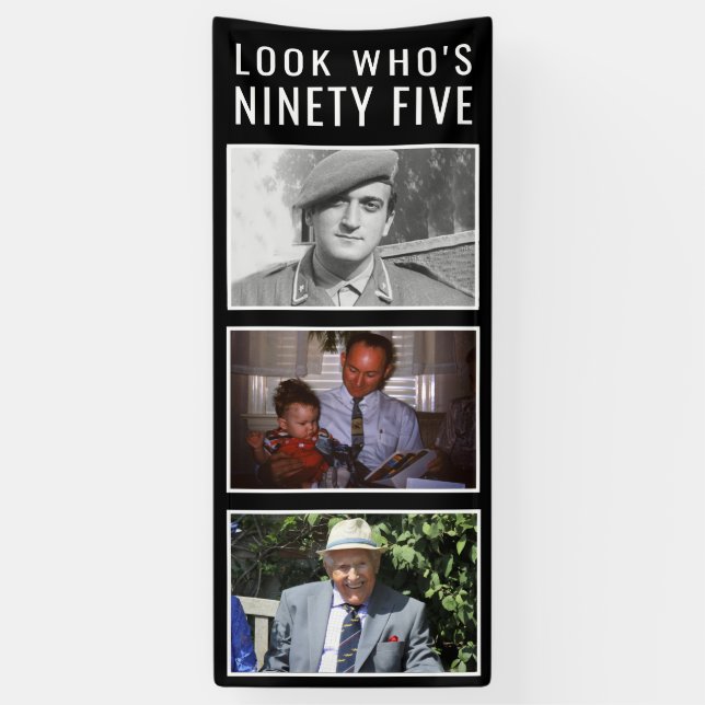 95th Birthday Photo Banner (Vertical)