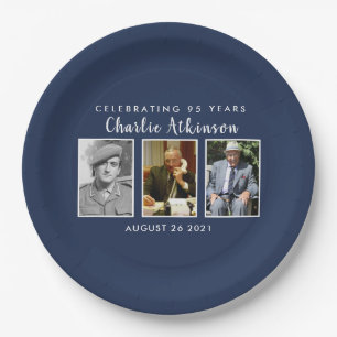 95th birthday photo plate