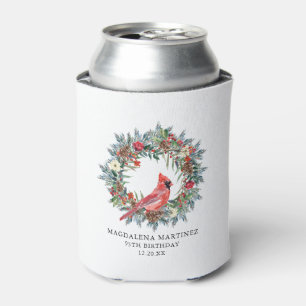 95th Birthday Red Cardinal Party Supplies Can Cooler