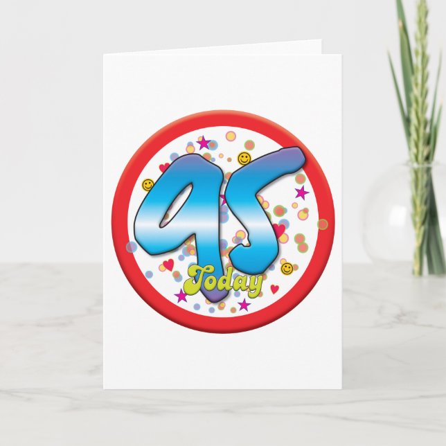 95th Birthday Today Card (Front)