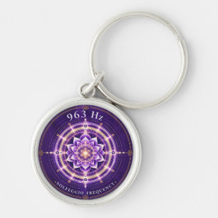 963 Hz Solfeggio Frequency Keychain