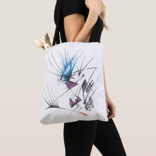 96 Colourful Abstract Tribal Tattoo Art Tote Bag