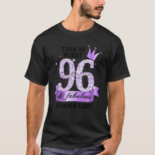 96 & Fabulous I Purple Lilac White Party Group Pho T-Shirt