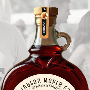 96 Maple Syrup GRADE A AMBER tamper-evident labels