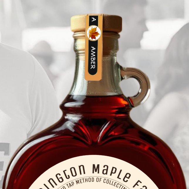 96 Maple Syrup GRADE A AMBER tamper-evident labels (Creator Uploaded)