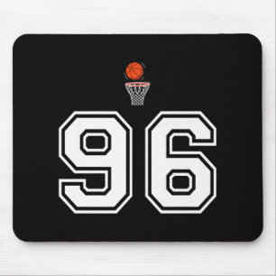 96 Number Basketball Style Vintage White Premium Mouse Mat