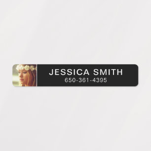 96 Sticker Labels Your Photo, Name & Phone