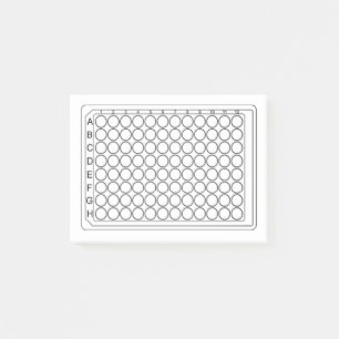 96-well plate layout post-it notes