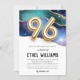 96th Birthday Party Invitation