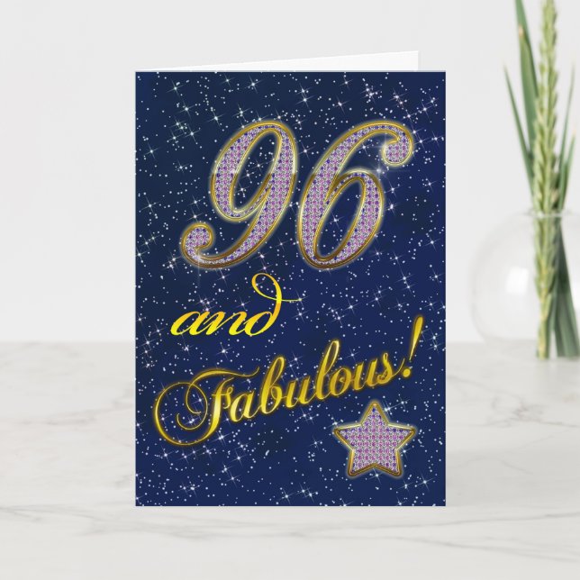 96th Birthday party Invitation (Front)