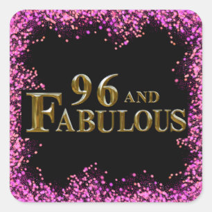 96th Birthday  Square Sticker