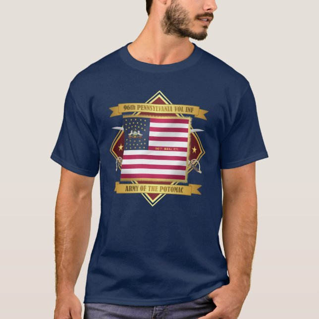96th Pennsylvania Volunteer Infantry T-Shirt (Front)