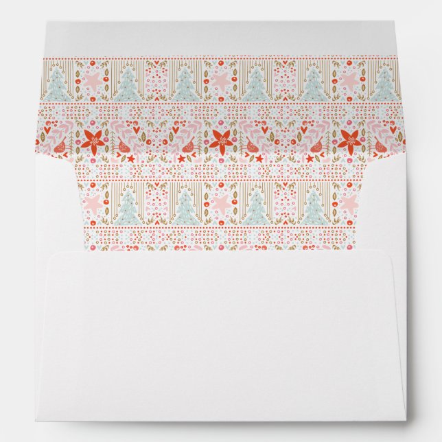 !970 Festive Christmas | Holiday Card Envelope (Back (Bottom))