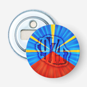 974 Reunion Island - Reunion flag Bottle Opener