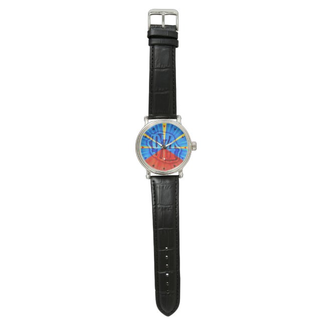 974 Reunion Island - Reunion flag Watch (Flat)