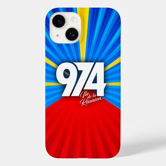 974 Reunion Island Signature Maveli R zoom1 Case-Mate iPhone Case (Back)