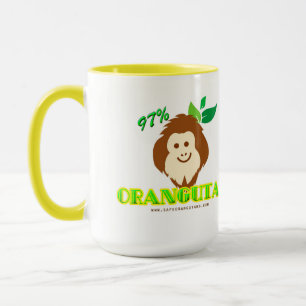 97% Orangutan Mug - proudly display your DNA!