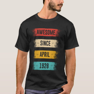 97 Years Old Awesome Since April 1928 97th Birthda T-Shirt