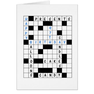 97th Birthday, Crossword Puzzle