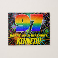 97th Birthday: Fun, Colourful Celebratory Firework