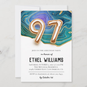 97th Birthday Party Invitation