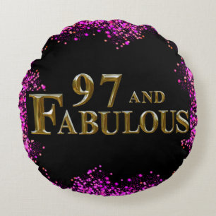 97th Birthday Round Cushion